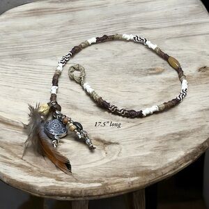 Clip in hair wrap,earthy soft tones handwoven foe dreadlocks,beach hair accents